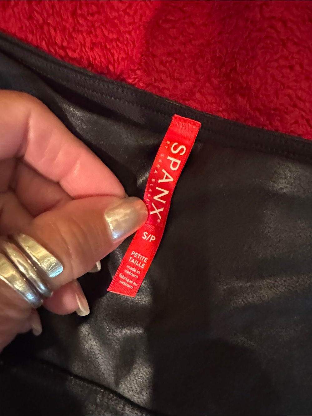 Spanx faux leather skinny leggings
